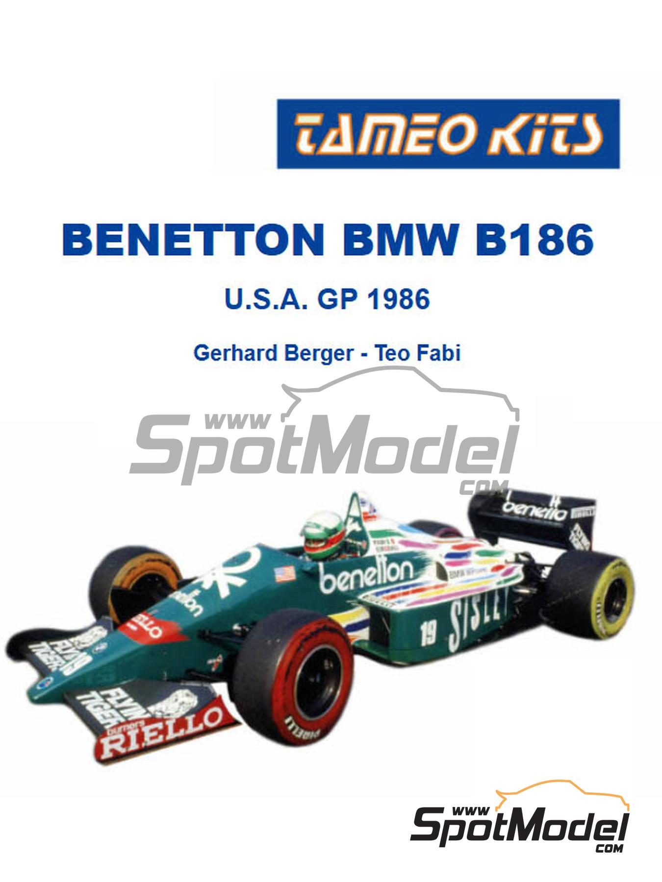 Tameo Kits TMK449: Car scale model kit 1/43 scale - Benetton BMW
